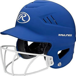 Rawlings | COOLFLO HIGHLIGHTER Batting Helmet | Face Guard Included | One Size Fits Most 6 1/2""""-7 1/2"""" | Matte Royal