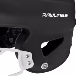 Rawlings | COOLFLO HIGHLIGHTER Batting Helmet | Face Guard Included | One Size Fits Most 6 1/2""-7 1/2"" | Matte Black