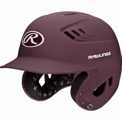 Rawlings R16 Velo Senior Batting Helmet  Matte Maroon