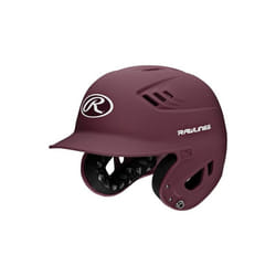 Rawlings RWR16MSJMSCSR R16M Matte Baseball Batting Helmet, Matte Scarlet - Senior
