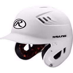 Rawlings | R16 VELO Baseball Batting Helmet | Junior (6 3/8"" - 7 1/8"") | Matte White
