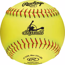 Rawlings Batting Practice Fastpitch Softball 12 RFPBP12SY 6 count