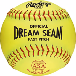 Rawlings | Official DREAM SEAM Fastpitch Softballs | 11"" USA / ASA | Synthetic Cover C11RYSA | 12 Count