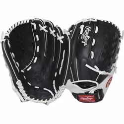 Rawlings girls 12.5 inch - Basket Web Softball Glove  Black/White  US