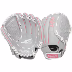 Rawlings girls 10.5 inch Softball Glove  Pink/Grey/White  US