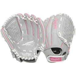 Rawlings girls 10.5 inch Softball Glove  Pink/Grey/White  US