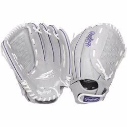 Rawlings girls 12.5 inch Softball Glove  Purple/Grey/White  US