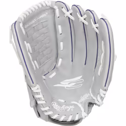 Rawlings girls 12.5 inch Softball Glove  Purple/Grey/White  US