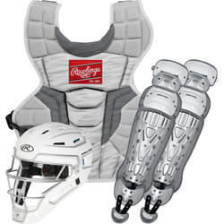 Rawlings | VELO 2.0 Catcher's Set | Baseball | Intermediate Ages 12-15 | White/Silver