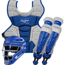 Rawlings | VELO 2.0 Catcher's Set | Baseball | Youth Ages 12 & Under | Royal/White