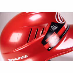 Rawlings | COOLFLO Batting Helmet | 6 1/2"""" - 7 1/2"""" One Size Fits Most | Scarlet