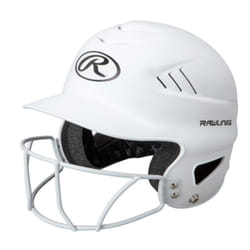 Rawlings | COOLFLO HIGHLIGHTER Batting Helmet | Face Guard Included | One Size Fits Most 6 1/2""""-7 1/2"""" | Matte White