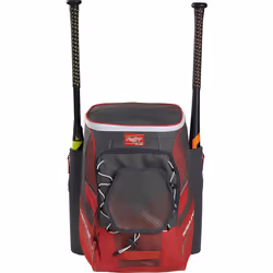 Rawlings | IMPULSE Backpack Equipment Bag | Baseball/Softball | Scarle
