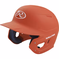 Rawlings | MACH Batting Helmet | Matte Orange | Senior (6 7/8"" - 7 5/