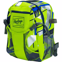 Rawlings | REMIX Baseball & Softball Equipment Bag | T-Ball / Rec / Travel | Backpack - Green