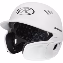Rawlings R16 Reversible EXT Matte Batting Helmet Reversible Face guard Junior Matte White