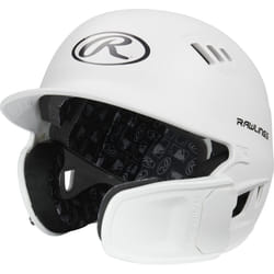 Rawlings  R16 Reversible EXT  Matte Batting Helmet  Reversible Face guard  Junior  Matte White