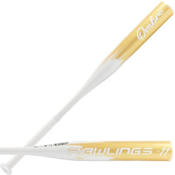 Rawlings Ombre Fastpitch Softball Bat | -11 | 1 Pc. Aluminum | Gold | 28 inch