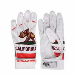 Rawlings 5150 Flag Country Batting Gloves Limited Edition Adult  California  Small
