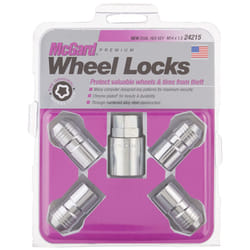 MCGARD 24215 Chrome Cone Seat Wheel Locks M14 X 1.5 Thread Size - Set of 4