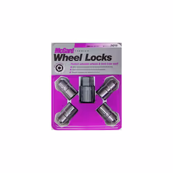 MCGARD 24215 Chrome Cone Seat Wheel Locks M14 X 1.5 Thread Size - Set of 4