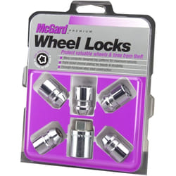 MCGARD 24554 Chrome Cone Seat Wheel Locks (12 x 1.25 Thread Size) - Set of 5