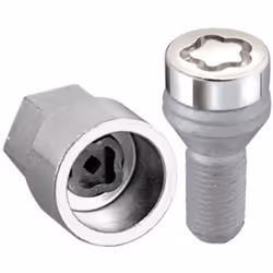 MCGARD 27226 Chrome Bolt Style Cone Seat Wheel Locks (M14 x 1.25 Thread Size) - Set of 4  Chrome & Grey  Size: Set of 4 Locks ...