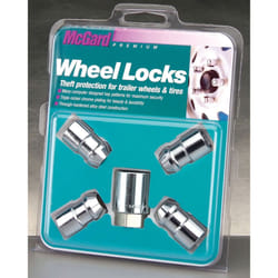McGard 74041 Chrome Cone Seat Trailer Wheel Lock Set - 1/2-20 Thread  4 Pack