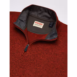 Wrangler Authentics Men's Long Sleeve Fleece Quarter-Zip  Bossa Nova  Small