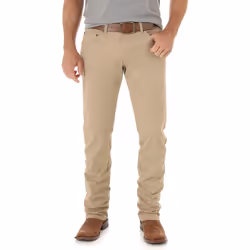 Wrangler Men's Retro Slim Fit Straight Leg Jean  Fawn  34W x 30L