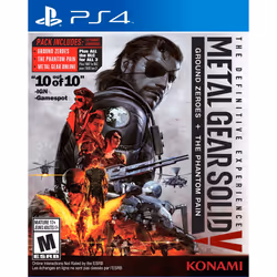 Konami Metal Gear Solid V : The Definitive Experience Standard German, Spanish, French, Italian, Japanese, Portuguese, Russian PlayStation 4