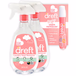 Dreft Stain Remover for Baby Clothes  Fragrance Free and Hypoallergenic Baby Stain Remover Spray Plus Travel Size Stain Treat ...