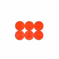 Mylec Floor Hockey Puck, Orange (Pack of 6)