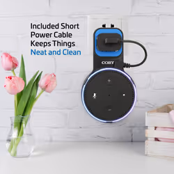 Coby Speaker Wall Mount for 2nd Generation Dot Voice Assistants  Smart Home Speaker Mount Hanger Stand for Bedroom  Kitchen  Of