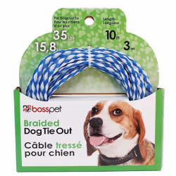 Boss Pet Poly Rope Tie Out, 10' Length, Q241000099
