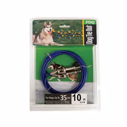 CABLE DOG TIE OUT 10'MED (Pack of 1)