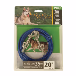 CABLE DOG TIE OUT 20'MED (Pack of 1)