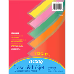 Pacon 101105, Laser/Inkjet printing, Letter (215.9x279.4 mm), 500 sheets, Multicolour