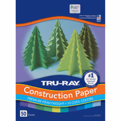 Pacon Construction Paper, Paper, Assorted colours, 305 mm, 457 mm, 50 pc(s)