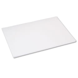 Pacon Tru-Ray Construction Paper  76 lb  18 x 24  White  50 Sheets/PK (103090)