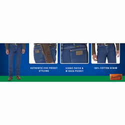 Wrangler Men's 0936 Cowboy Cut Slim Fit Jean  Gold Buckle Bleach  33W x 34L  Machine Wash