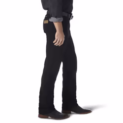 Wrangler Men's Cowboy Cut Slim Fit Jean  Shadow Black  32W x 34L