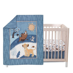 Lambs & Ivy Lion King Adventure 3Piece Baby Crib Bedding Set Blue