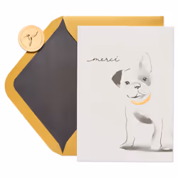 Papyrus Blank Thank You Card (Merci)