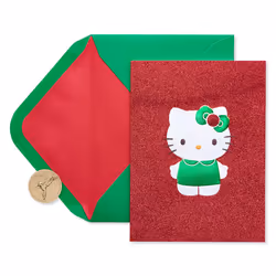 Papyrus Hello Kitty Christmas Cards Boxed with Envelopes Warmest Wishes of the Season (12-Count)
