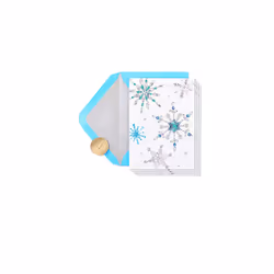 Holiday Cards Boxed with Envelopes, Warmest Wishes, Snowflakes (14-Count)