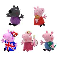 (Princess) Peppa Pig Ty Beanies 6" 16cm Plush Soft Toy Doll Princess George Danny Dog Gift(assorted) - Princess