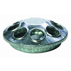 Miller Manufacturing 9808 6Inch Round Poultry Feeder GreySilver