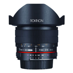 ROKINON Digital Photo HD8M-P camera lens SLR Wide fish-eye lens Black