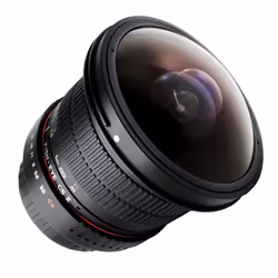 ROKINON Digital Photo HD8M-P camera lens SLR Wide fish-eye lens Black
